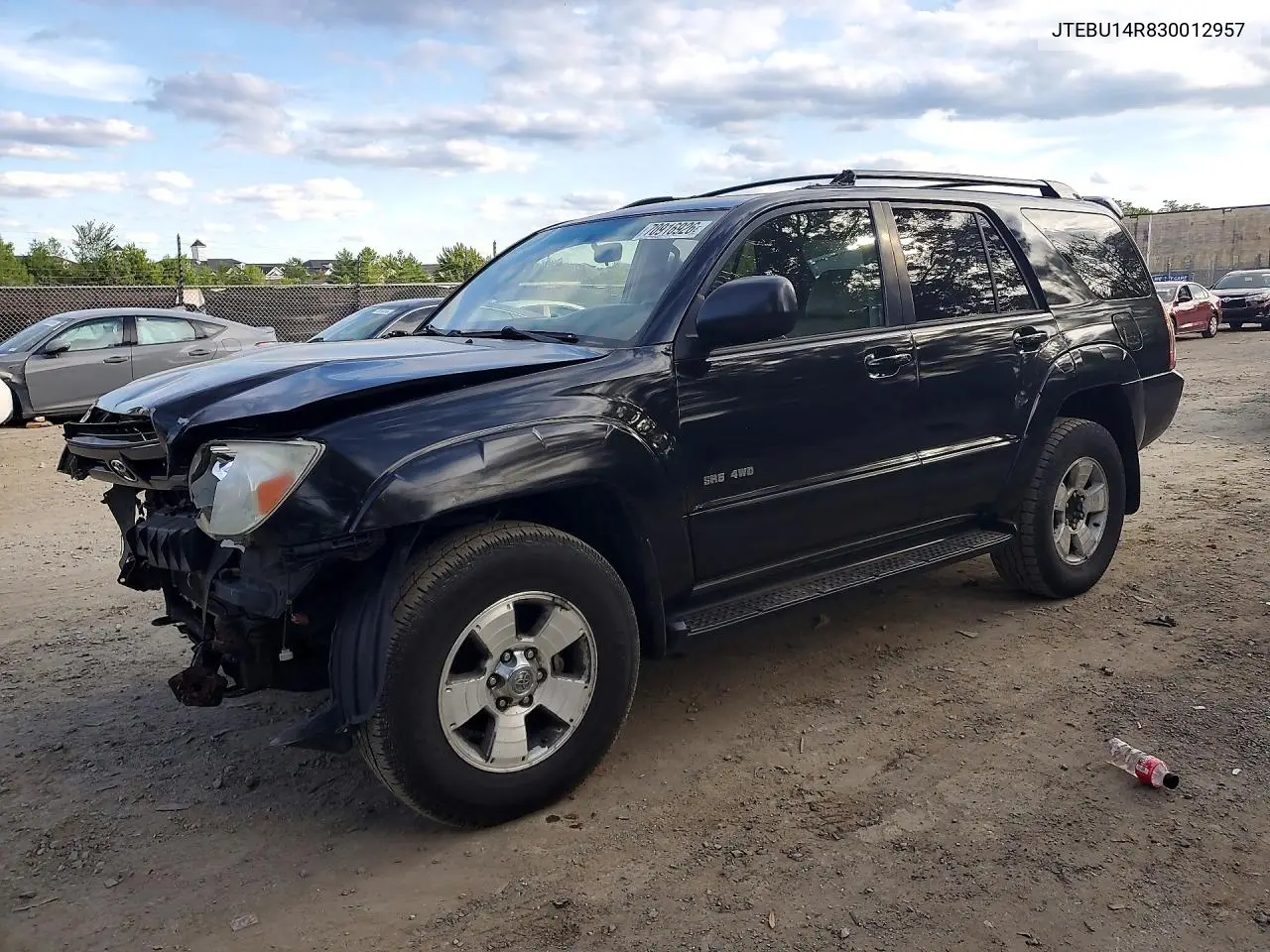 TOYOTA 4RUNNER 2003, VIN JTEBU14R830012957