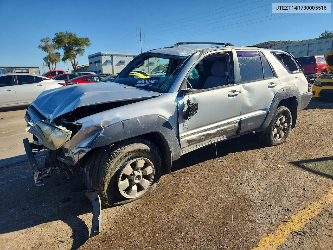 TOYOTA 4RUNNER 2003, VIN JTEZT14R730005516