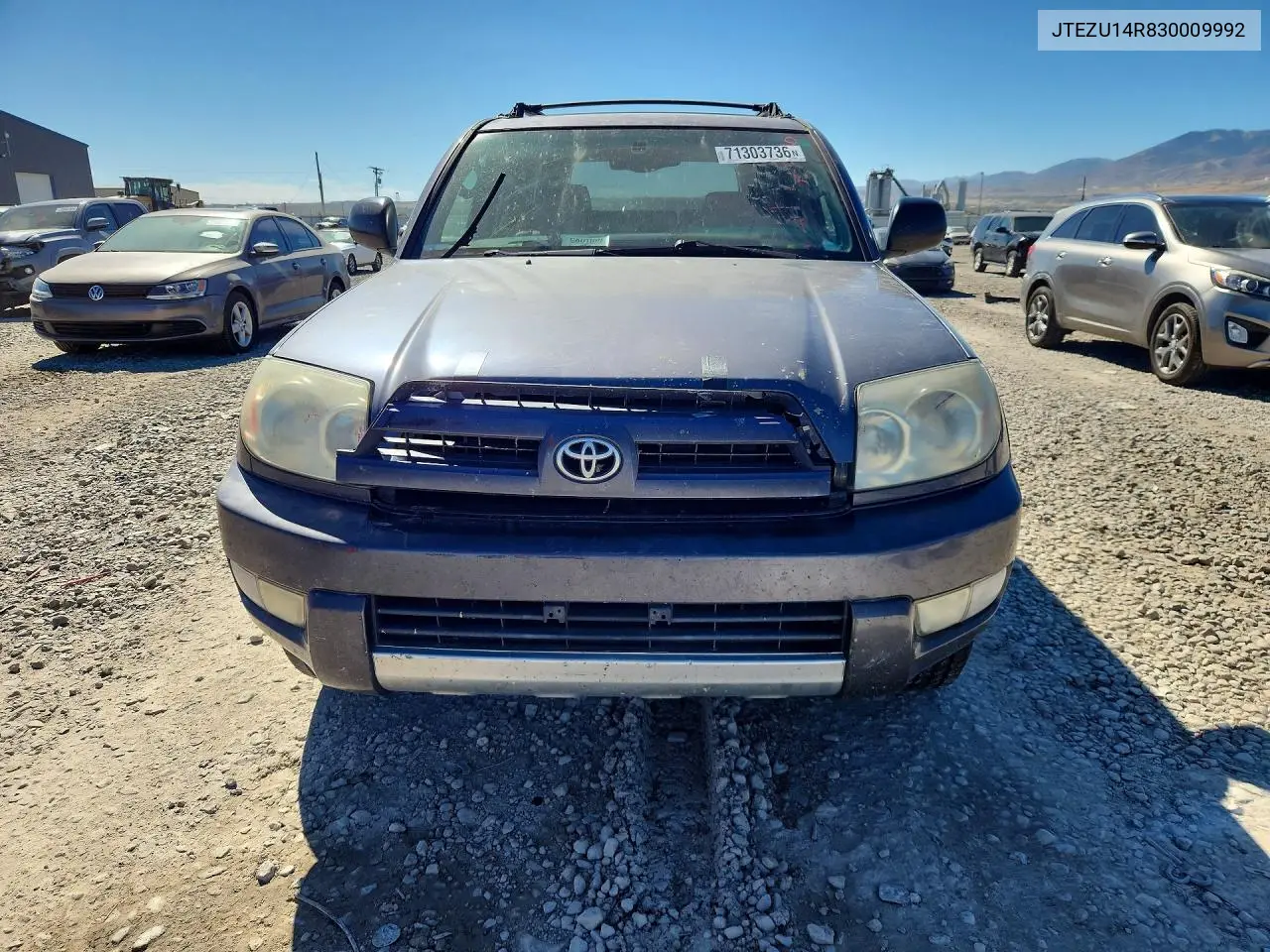 2003 TOYOTA 4RUNNER VIN JTEZU14R830009992 — фото 5