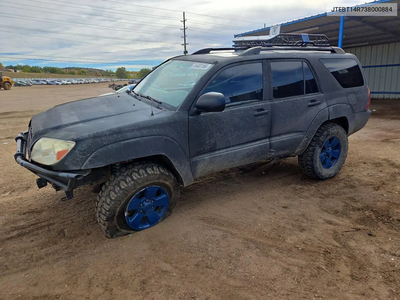 TOYOTA 4RUNNER 2003, VIN JTEBT14R738000884