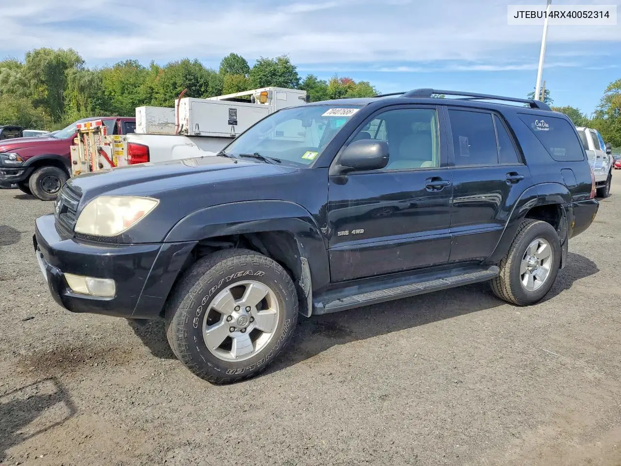 TOYOTA 4RUNNER 2004, VIN JTEBU14RX40052314