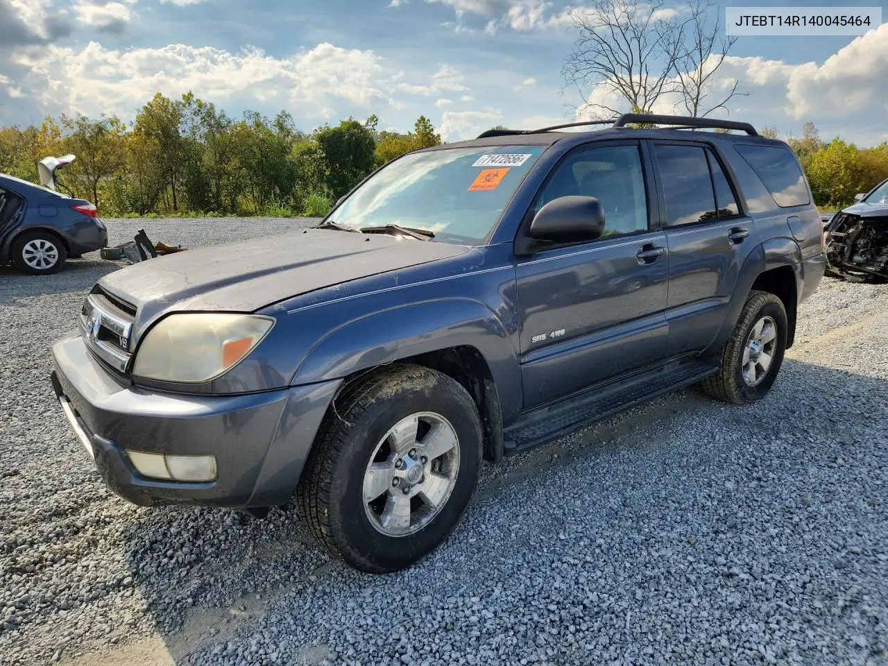 TOYOTA 4RUNNER 2004, VIN JTEBT14R140045464