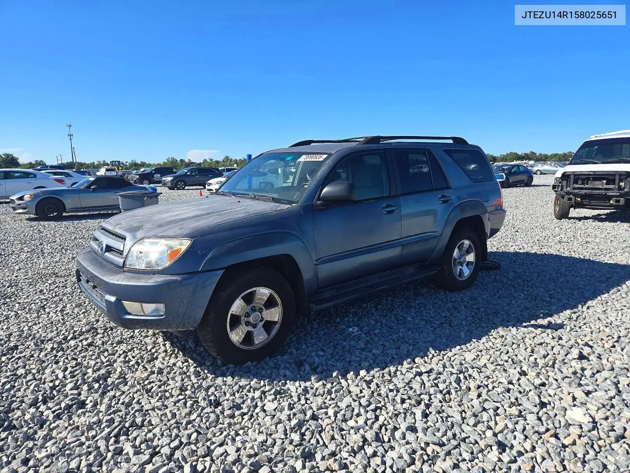 TOYOTA 4RUNNER 2005, VIN JTEZU14R158025651