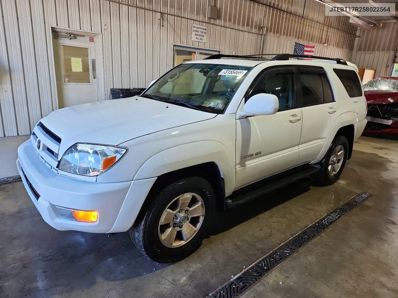 TOYOTA 4RUNNER 2005, VIN JTEBT17R258022564