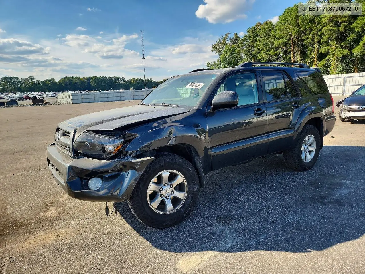 TOYOTA 4RUNNER 2007, VIN JTEBT17R370067210