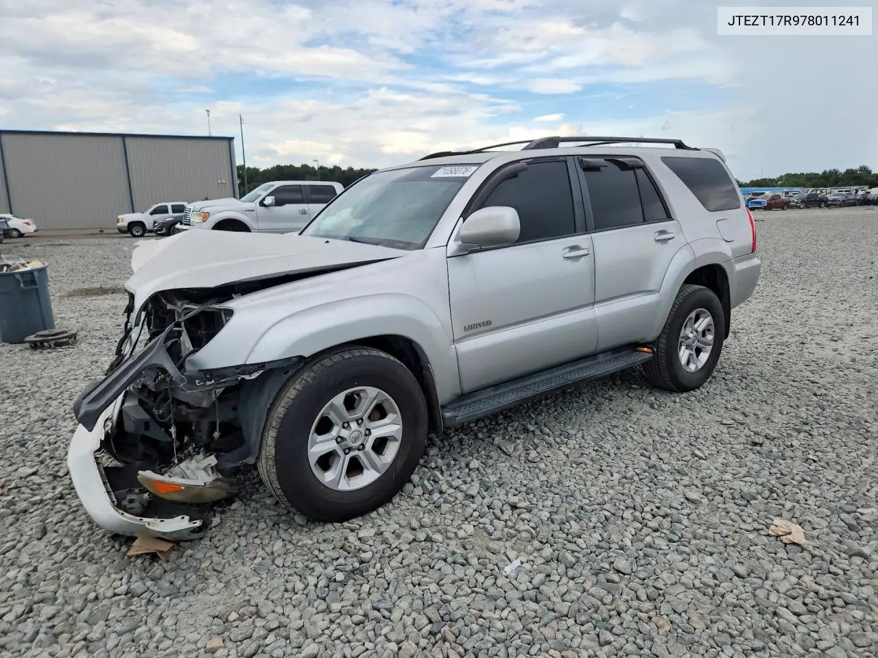TOYOTA 4RUNNER 2007, VIN JTEZT17R978011241