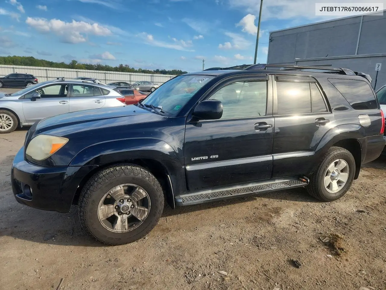 TOYOTA 4RUNNER 2007, VIN JTEBT17R670066617