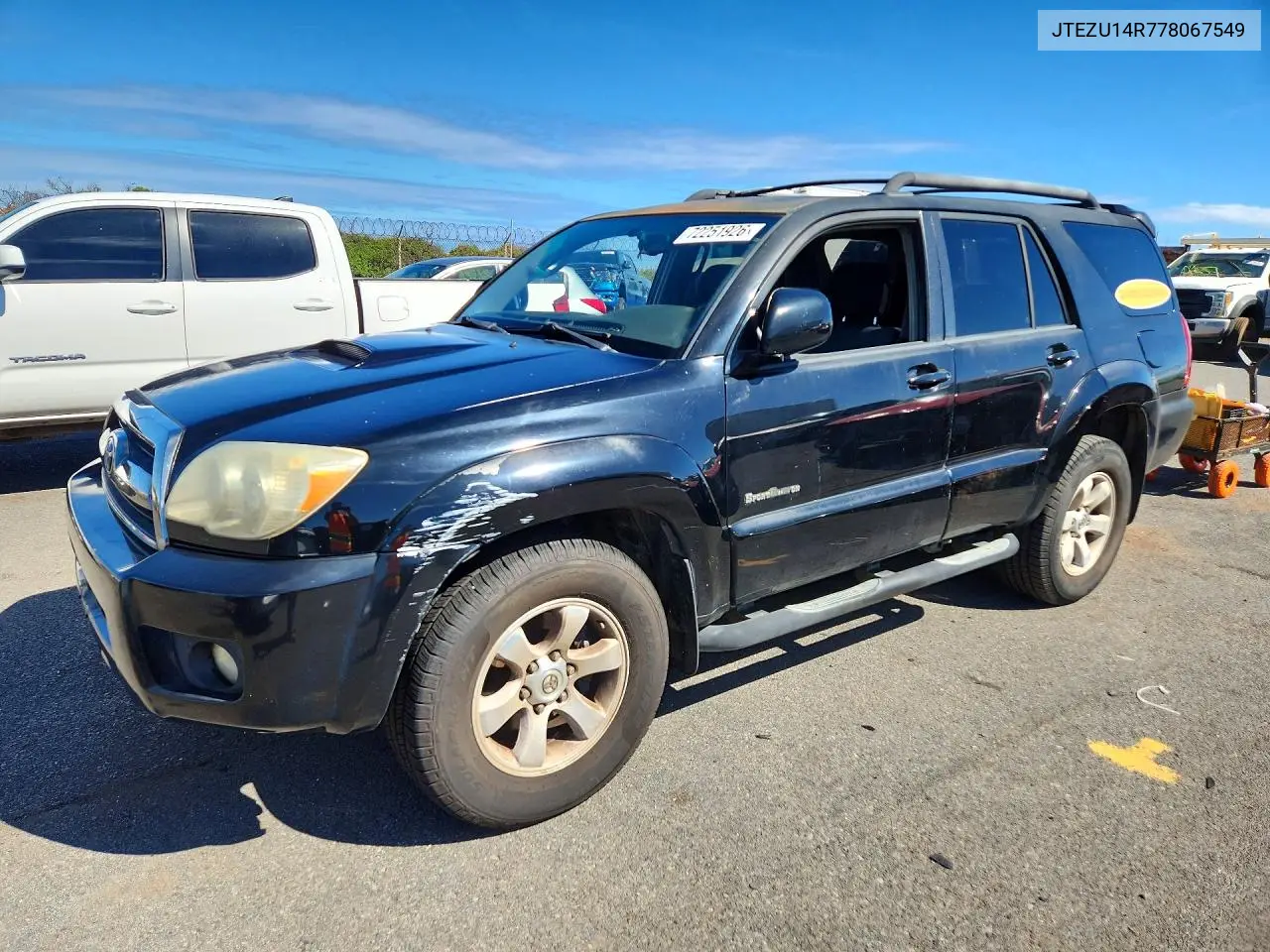 TOYOTA 4RUNNER 2007, VIN JTEZU14R778067549