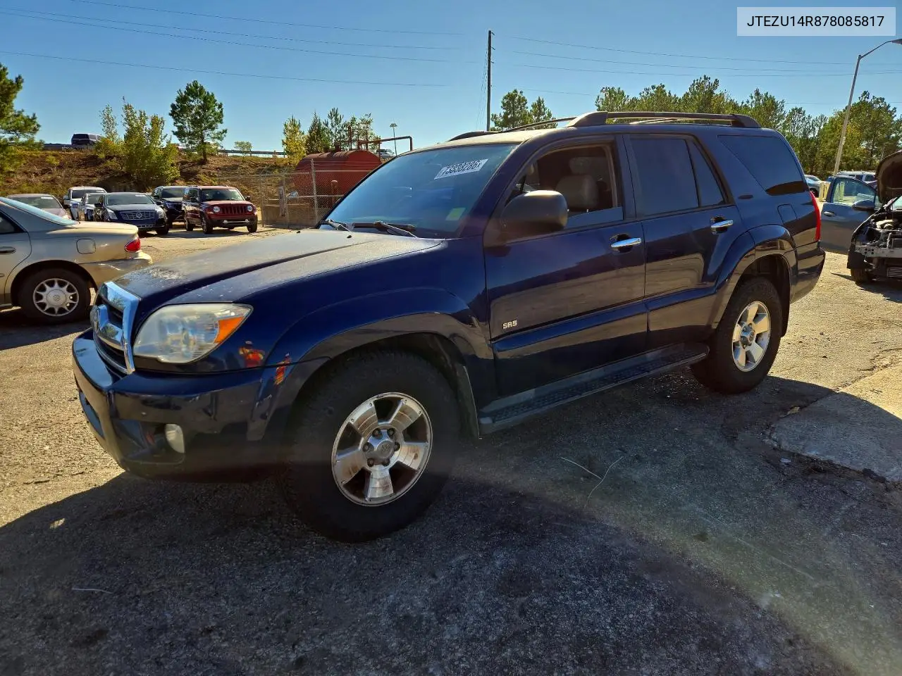 TOYOTA 4RUNNER 2007, VIN JTEZU14R878085817