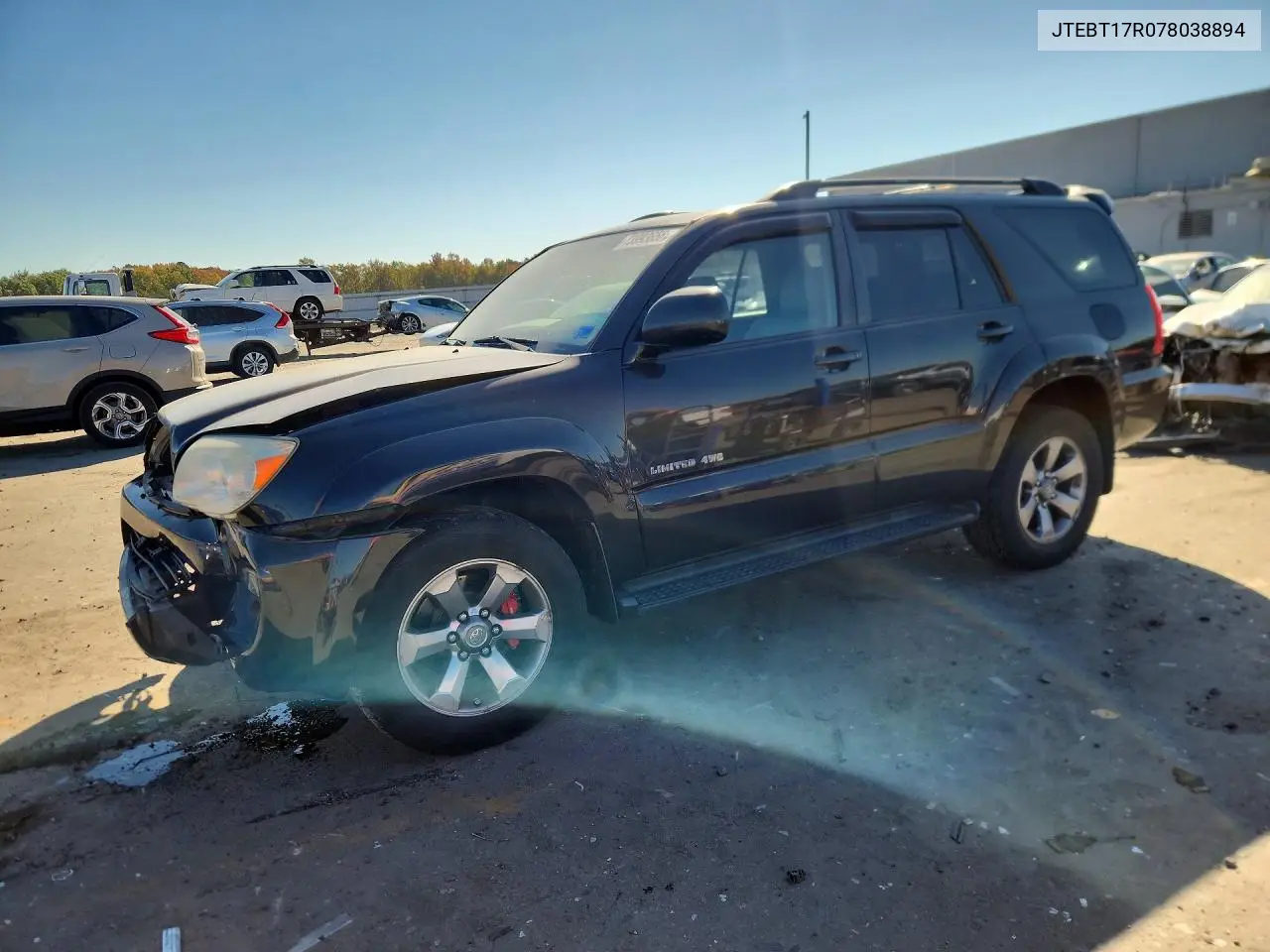 TOYOTA 4RUNNER 2007, VIN JTEBT17R078038894