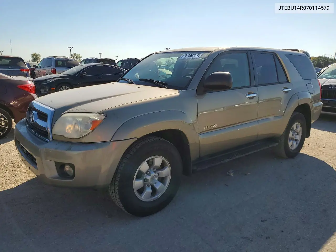 TOYOTA 4RUNNER 2007, VIN JTEBU14R070114579