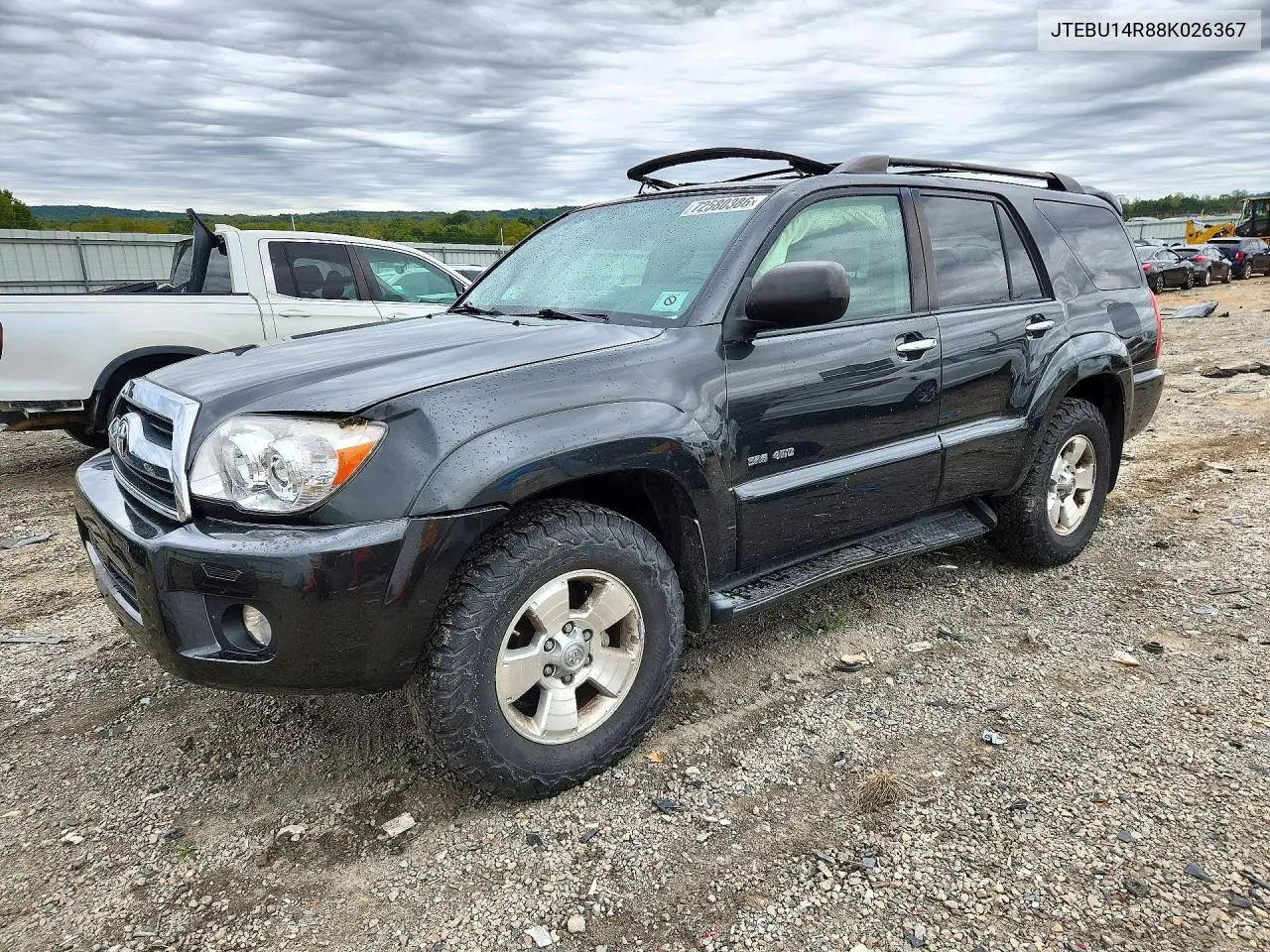 TOYOTA 4RUNNER 2008, VIN JTEBU14R88K026367