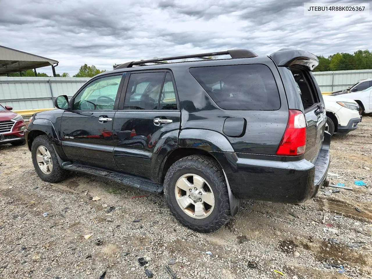 2008 TOYOTA 4RUNNER VIN JTEBU14R88K026367 — фото 2