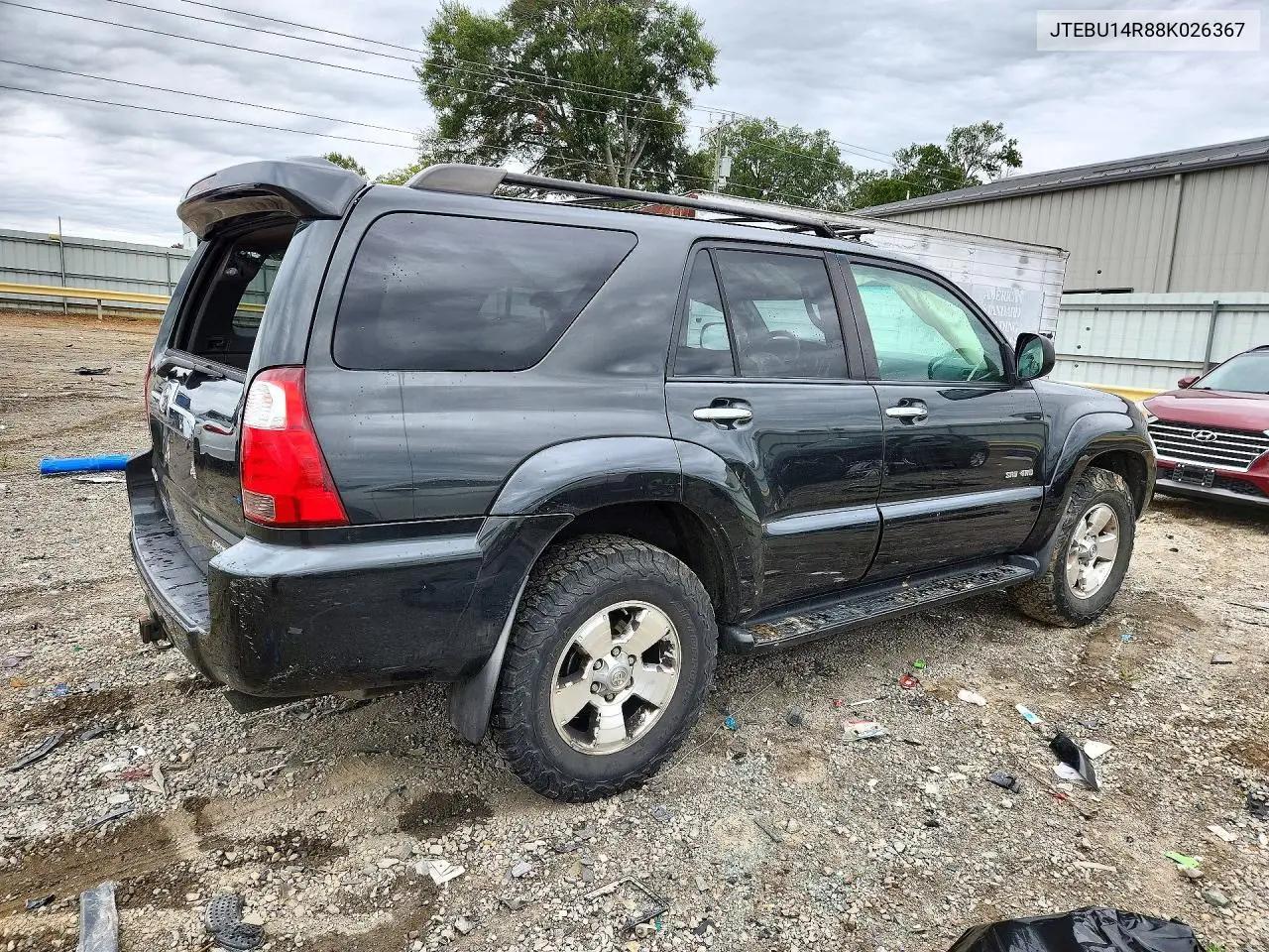 2008 TOYOTA 4RUNNER VIN JTEBU14R88K026367 — фото 3