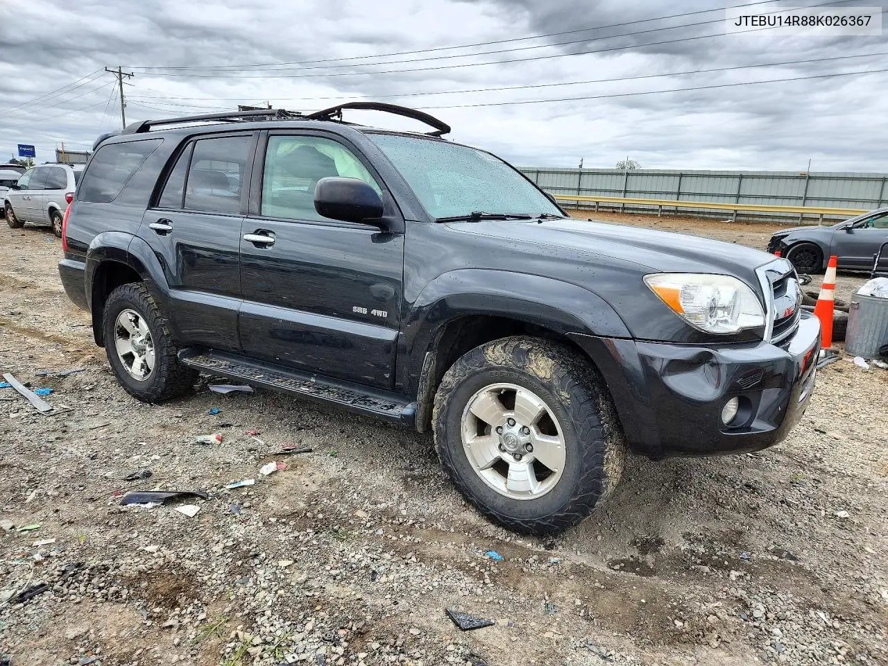 2008 TOYOTA 4RUNNER VIN JTEBU14R88K026367 — фото 4