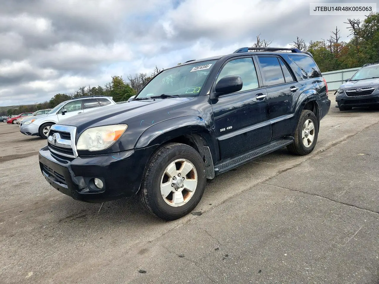 TOYOTA 4RUNNER 2008, VIN JTEBU14R48K005063