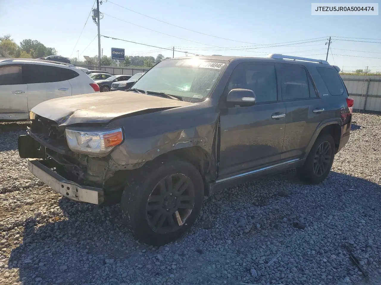 TOYOTA 4RUNNER 2010, VIN JTEZU5JR0A5004474