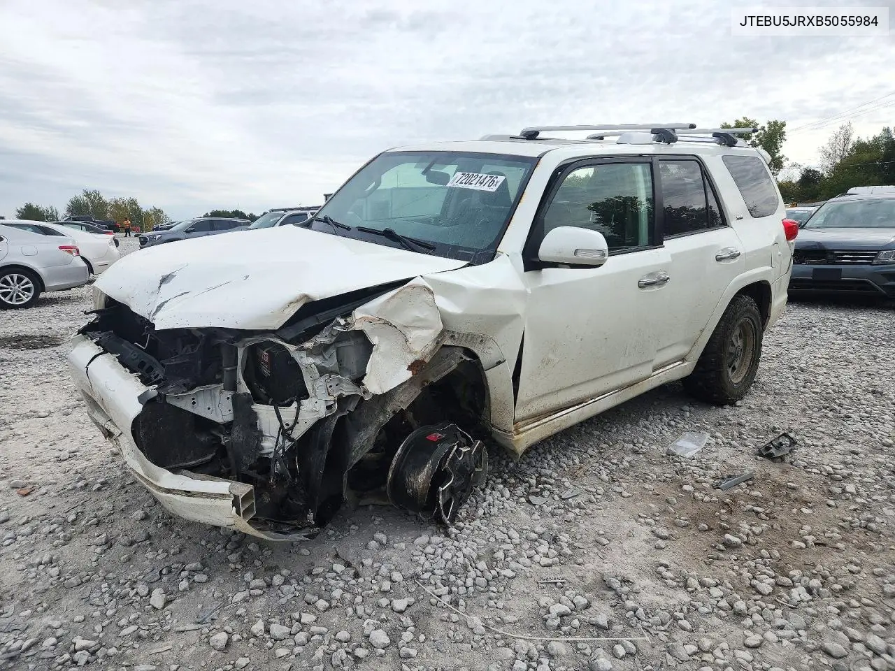 TOYOTA 4RUNNER 2011, VIN JTEBU5JRXB5055984