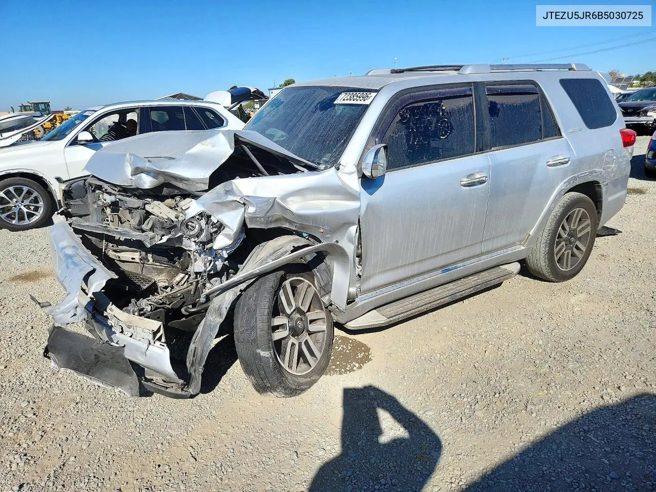 TOYOTA 4RUNNER 2011, VIN JTEZU5JR6B5030725