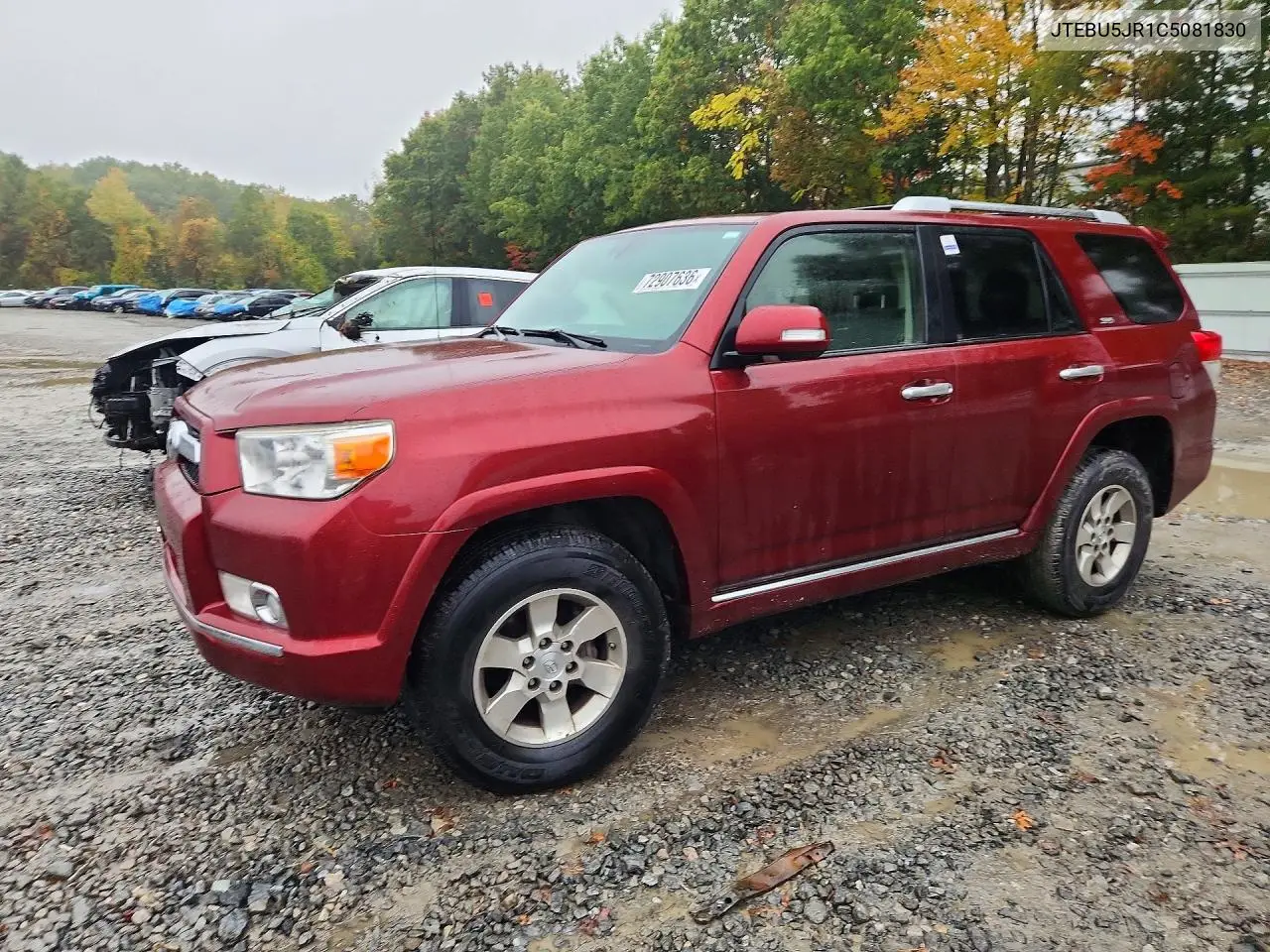TOYOTA 4RUNNER 2012, VIN JTEBU5JR1C5081830