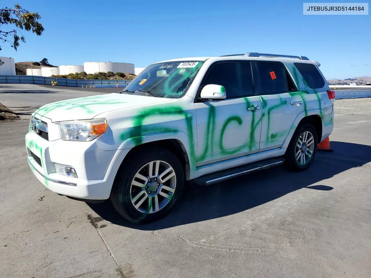 TOYOTA 4RUNNER 2013, VIN JTEBU5JR3D5144184