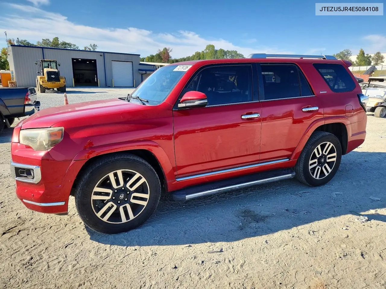 TOYOTA 4RUNNER 2014, VIN JTEZU5JR4E5084108
