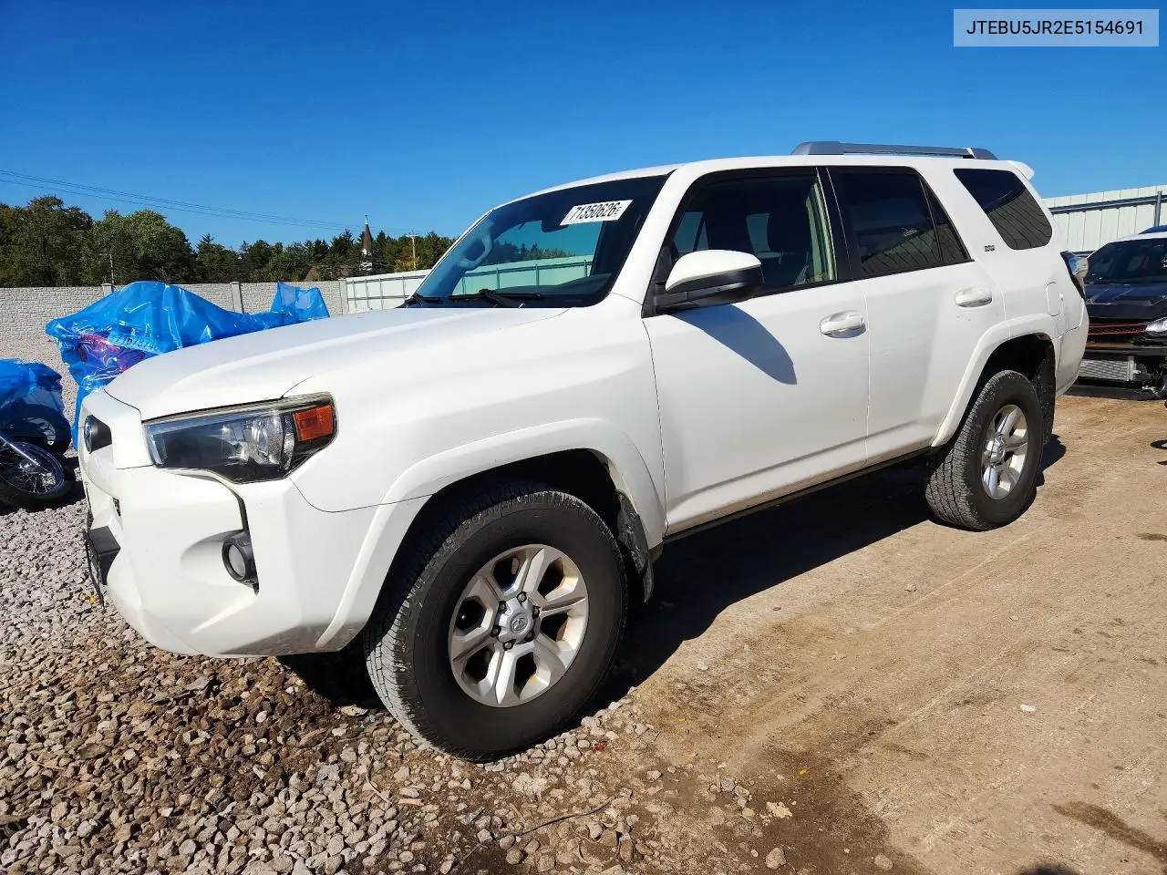 TOYOTA 4RUNNER 2014, VIN JTEBU5JR2E5154691