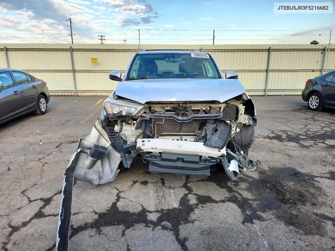 2015 TOYOTA 4RUNNER VIN JTEBU5JR3F5216682 — фото 5