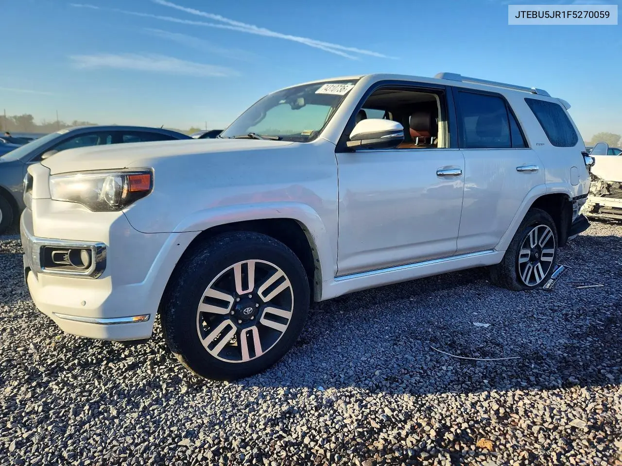 TOYOTA 4RUNNER 2015, VIN JTEBU5JR1F5270059
