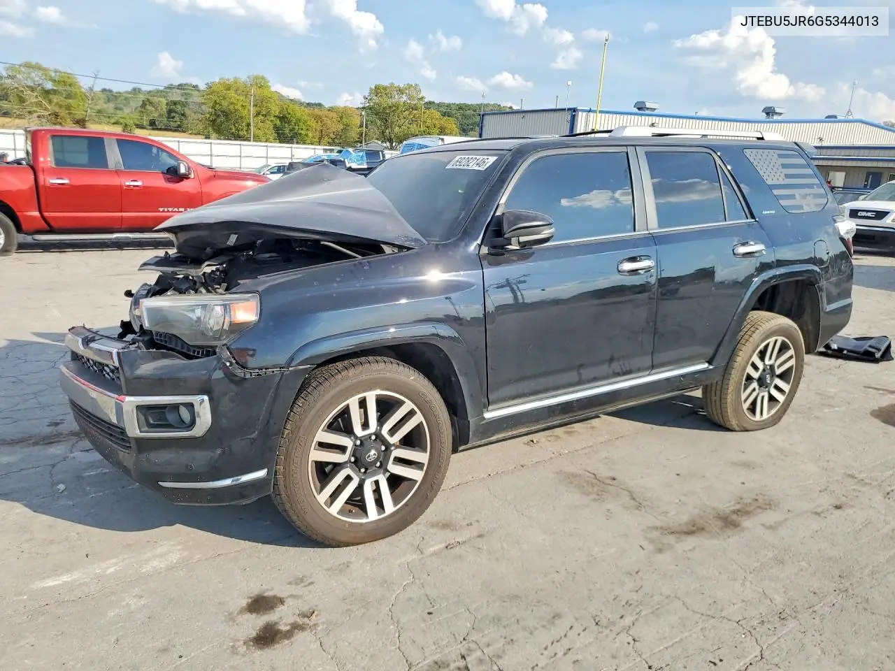 TOYOTA 4RUNNER 2016, VIN JTEBU5JR6G5344013