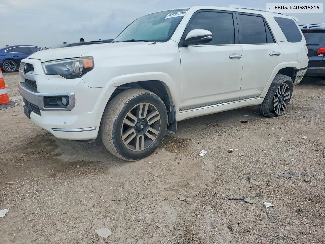 TOYOTA 4RUNNER 2016, VIN JTEBU5JR4G5318316