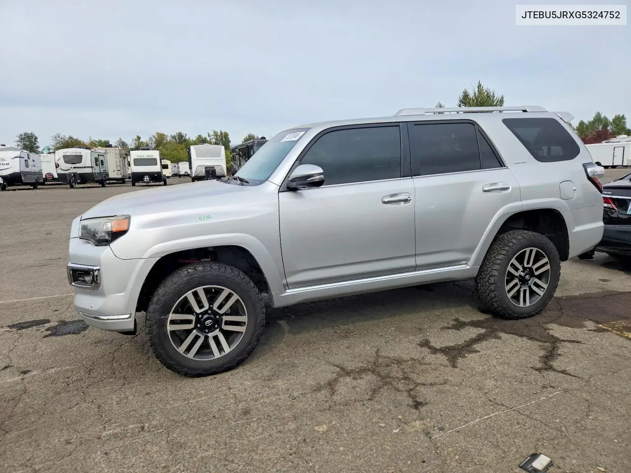 TOYOTA 4RUNNER 2016, VIN JTEBU5JRXG5324752