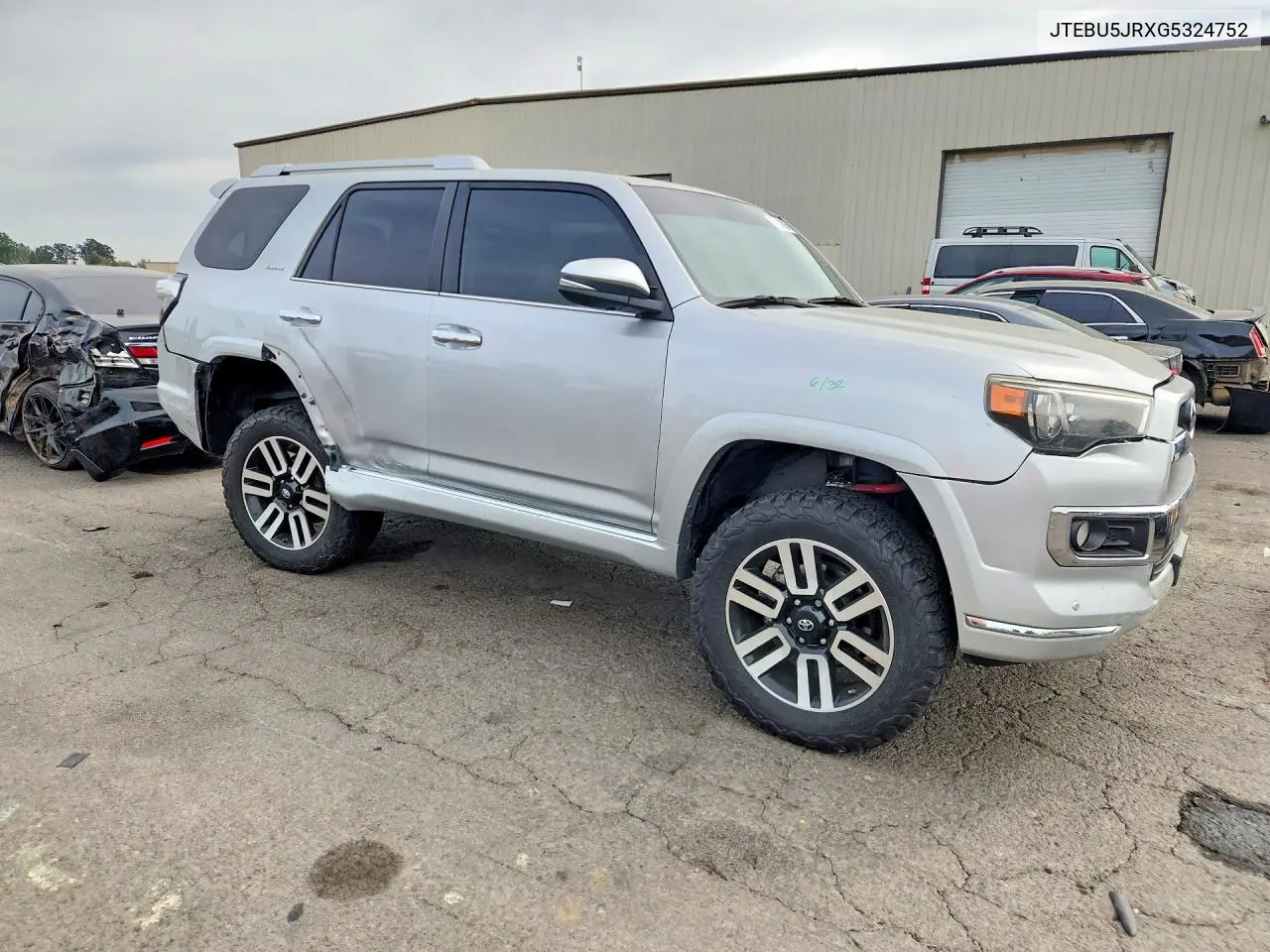 2016 TOYOTA 4RUNNER VIN JTEBU5JRXG5324752 — фото 4