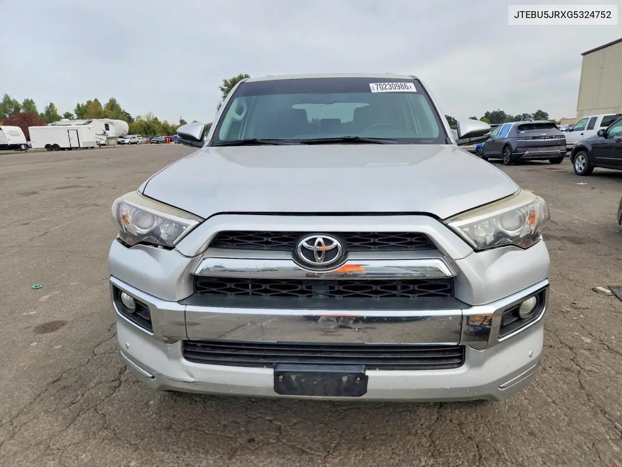 2016 TOYOTA 4RUNNER VIN JTEBU5JRXG5324752 — фото 5