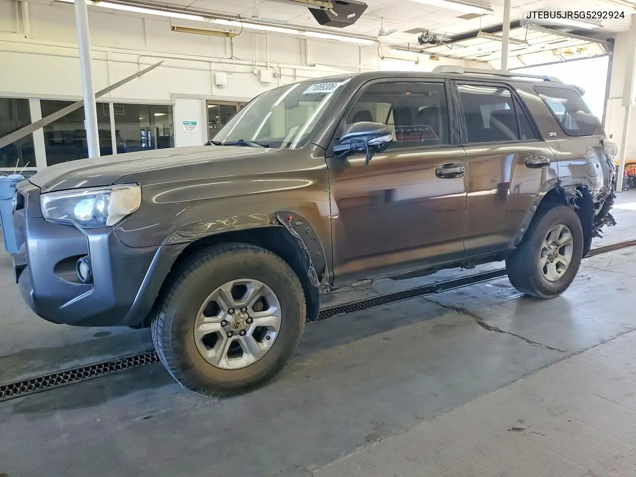 TOYOTA 4RUNNER 2016, VIN JTEBU5JR5G5292924