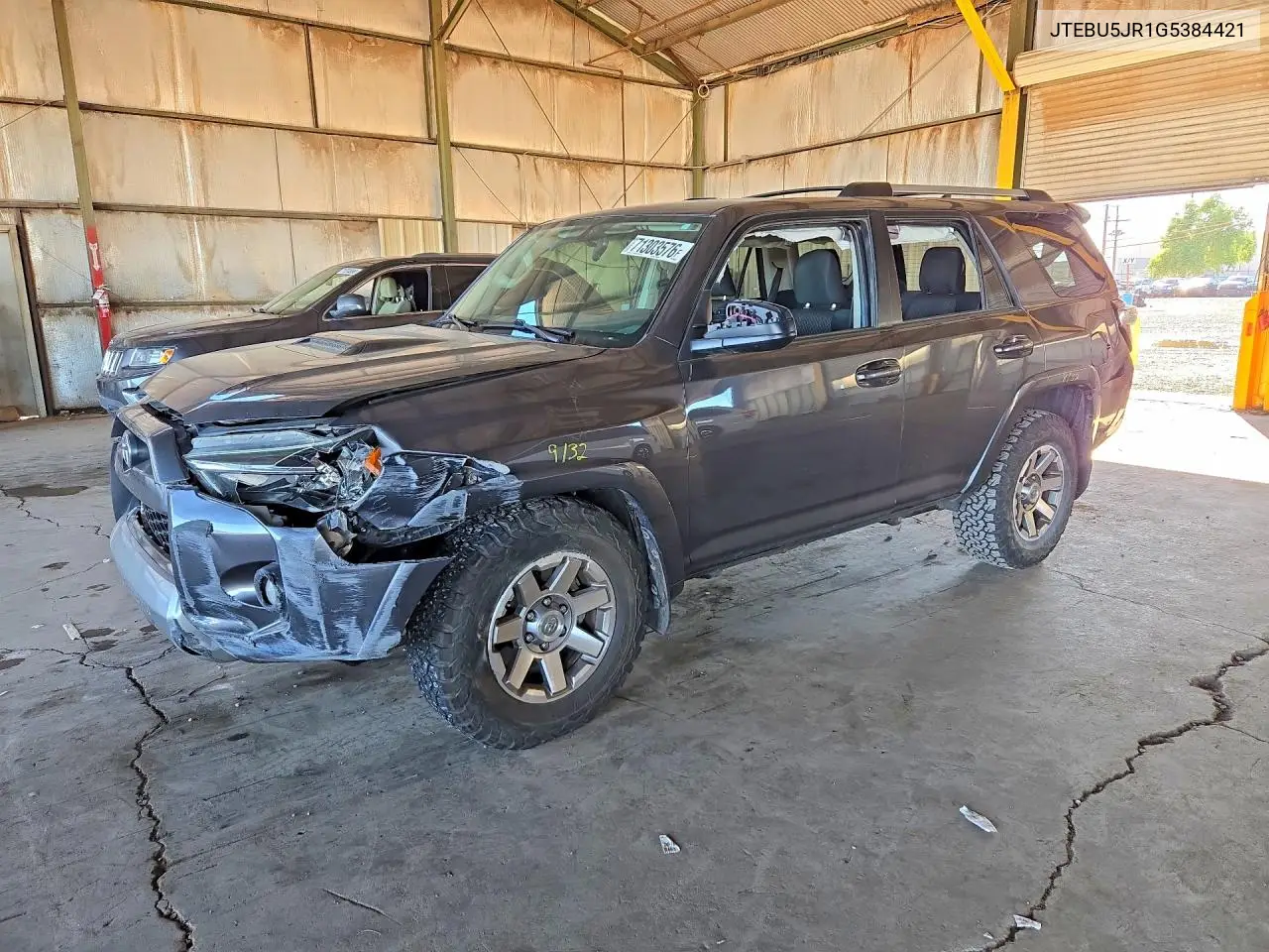TOYOTA 4RUNNER 2016, VIN JTEBU5JR1G5384421