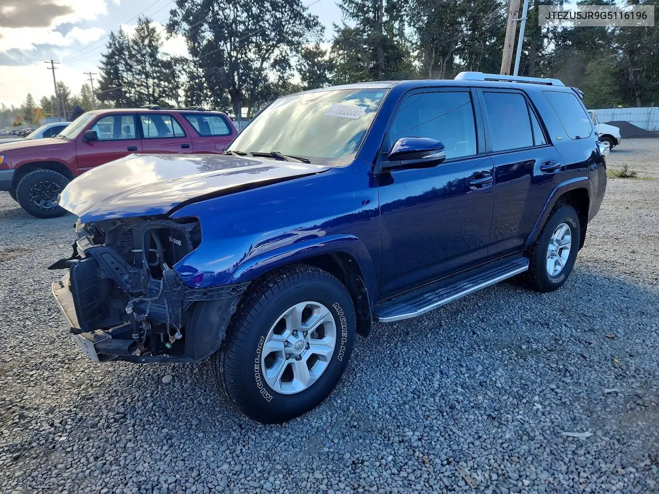TOYOTA 4RUNNER 2016, VIN JTEZU5JR9G5116196