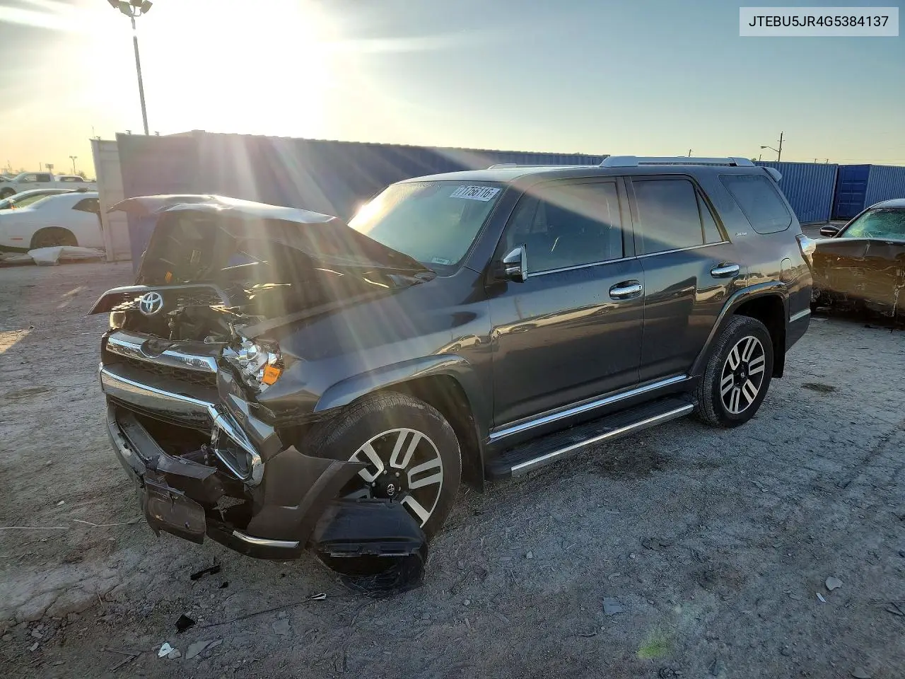 TOYOTA 4RUNNER 2016, VIN JTEBU5JR4G5384137