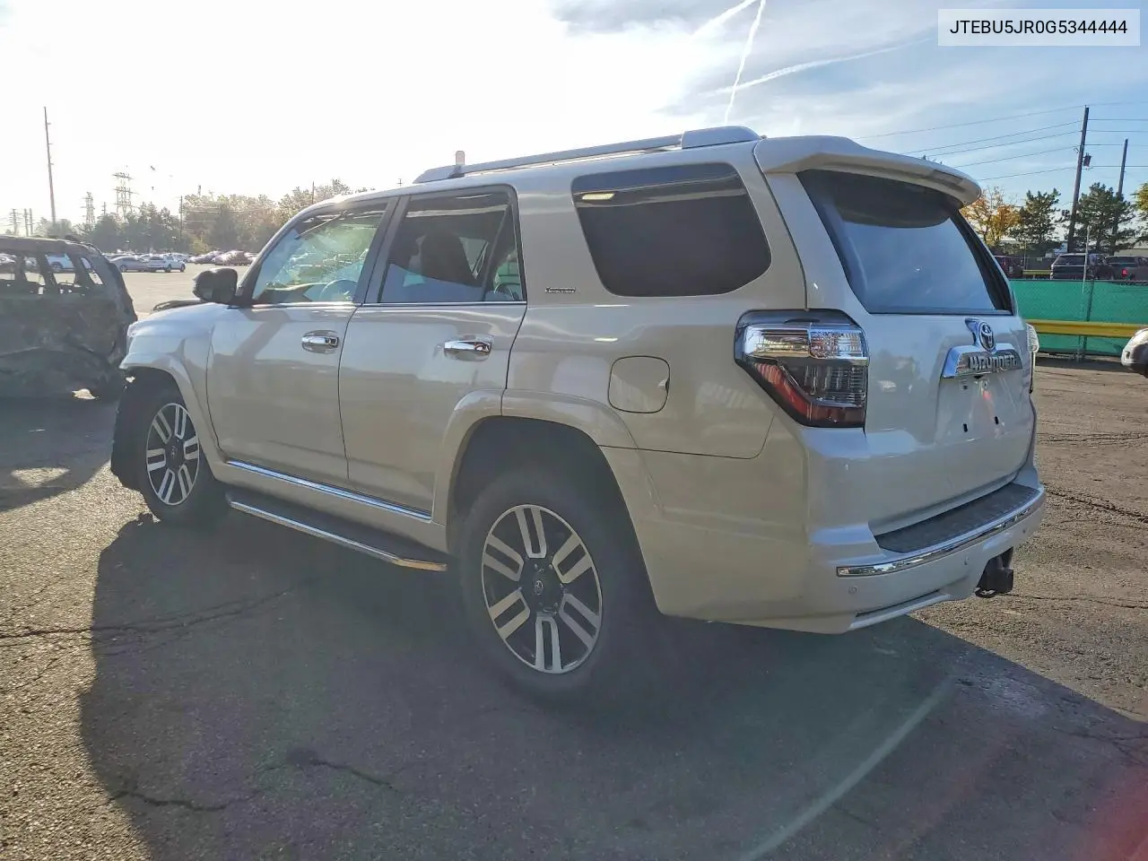 2016 TOYOTA 4RUNNER VIN JTEBU5JR0G5344444 — фото 2