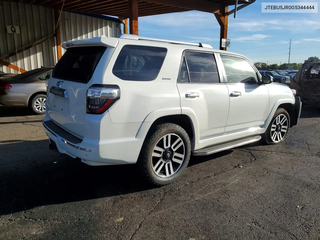 2016 TOYOTA 4RUNNER VIN JTEBU5JR0G5344444 — фото 3