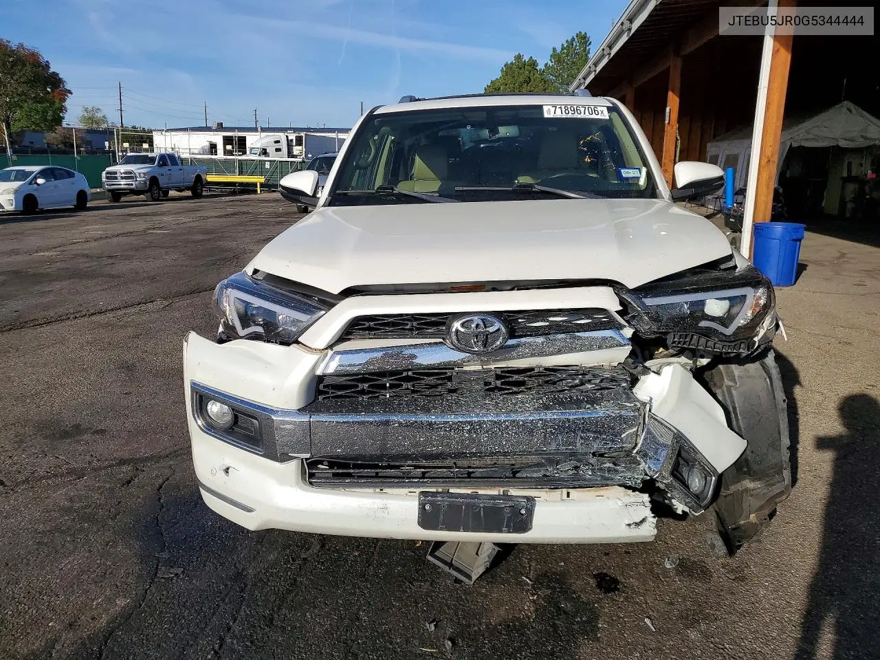 2016 TOYOTA 4RUNNER VIN JTEBU5JR0G5344444 — фото 5