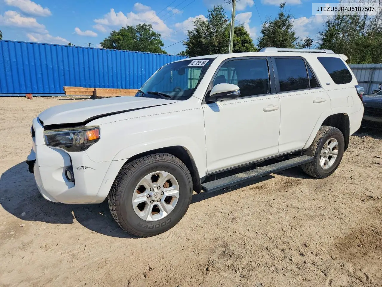 TOYOTA 4RUNNER 2018, VIN JTEZU5JR4J5187507