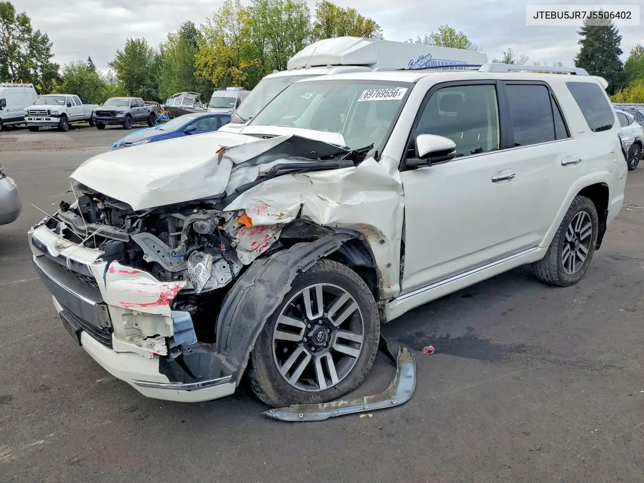 TOYOTA 4RUNNER 2018, VIN JTEBU5JR7J5506402