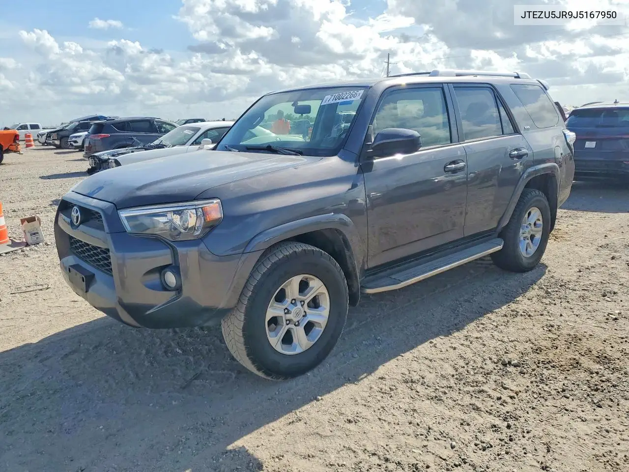 TOYOTA 4RUNNER 2018, VIN JTEZU5JR9J5167950