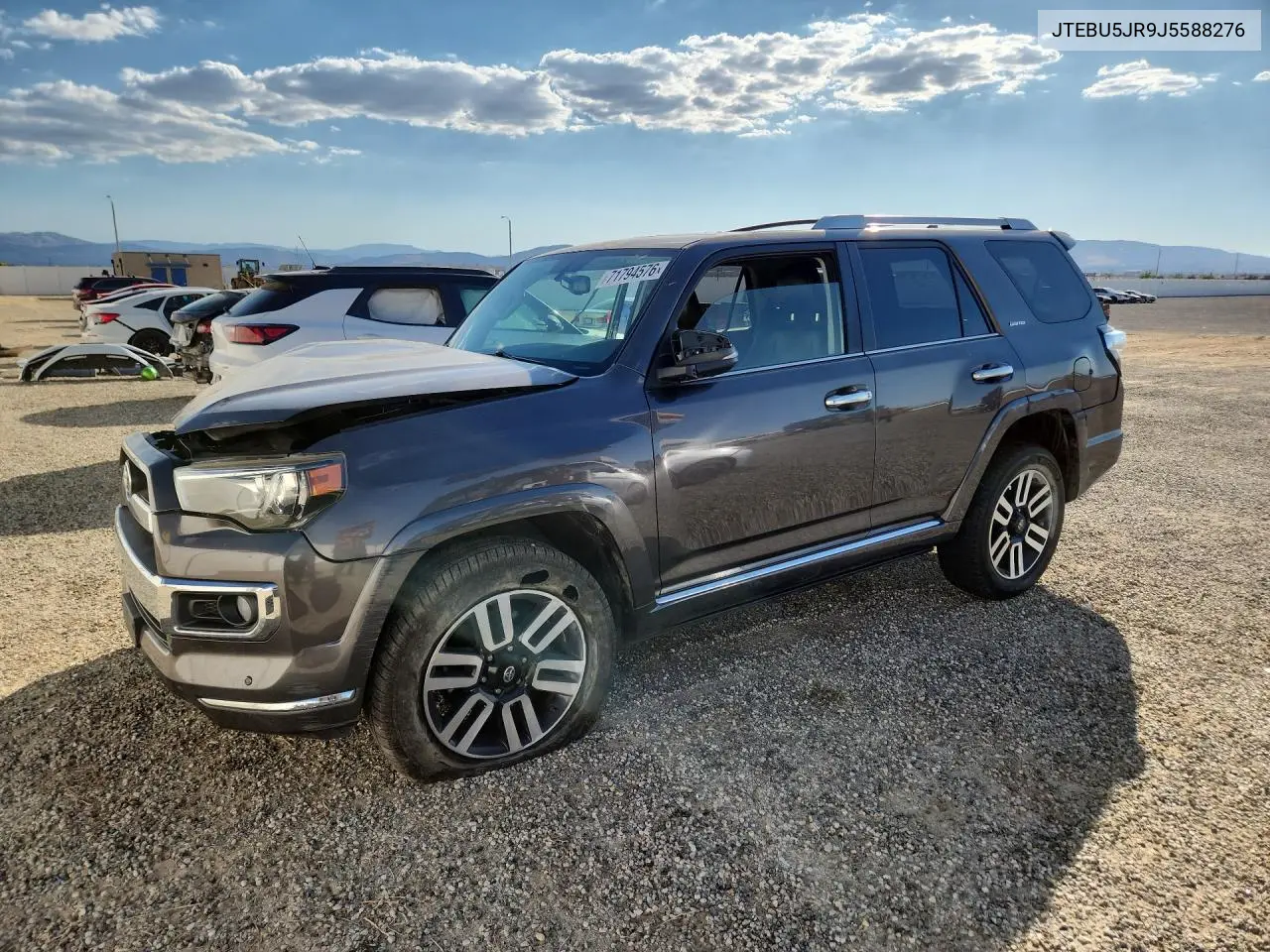 TOYOTA 4RUNNER 2018, VIN JTEBU5JR9J5588276