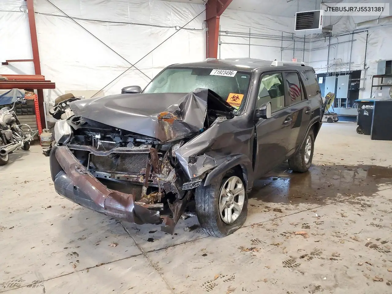 TOYOTA 4RUNNER 2018, VIN JTEBU5JR7J5531381