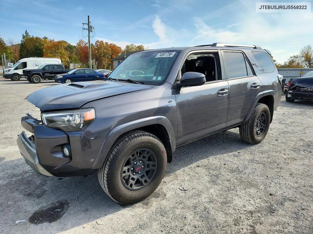 TOYOTA 4RUNNER 2018, VIN JTEBU5JR0J5568322