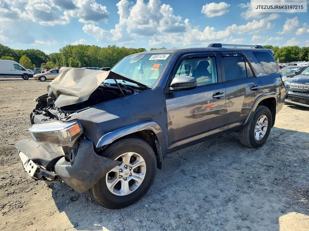 TOYOTA 4RUNNER 2019, VIN JTEZU5JR6K5197215