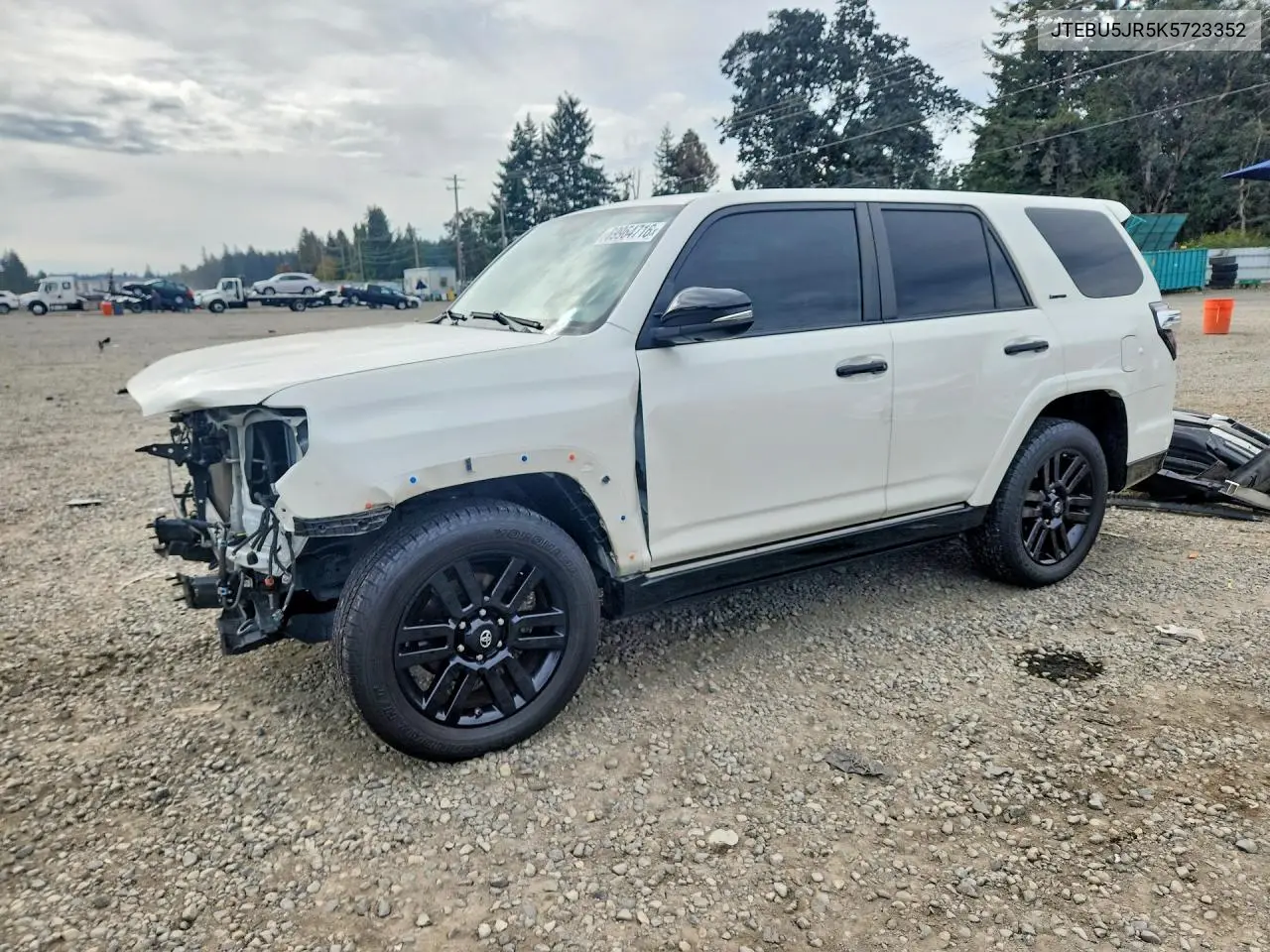 TOYOTA 4RUNNER 2019, VIN JTEBU5JR5K5723352