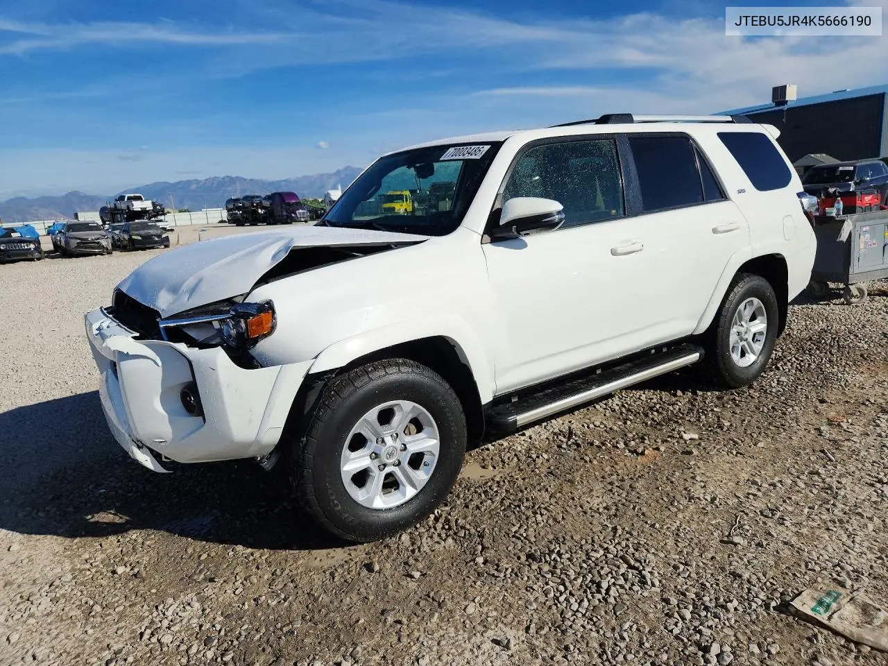 TOYOTA 4RUNNER 2019, VIN JTEBU5JR4K5666190